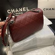 Chanel Large Classic Handbag (Burgundy) A58600 Y04059 NC635 - 5