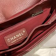 Chanel Large Classic Handbag (Burgundy) A58600 Y04059 NC635 - 3