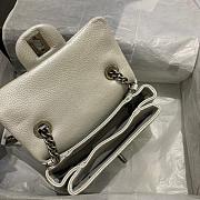 Chanel Large Classic Handbag (White) - 4