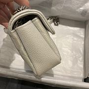 Chanel Large Classic Handbag (White) - 6