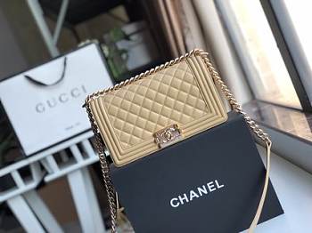 CHANEL Boy Chanel Handbag (Beige)
