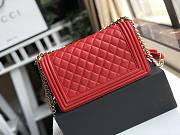 CHANEL Boy Chanel Handbag (Red) - 3