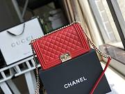 CHANEL Boy Chanel Handbag (Red) - 1