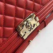 CHANEL Boy Chanel Handbag (Red) - 5