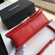 CHANEL Boy Chanel Handbag (Red) - 6