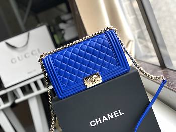 CHANEL Boy Chanel Handbag (Blue)