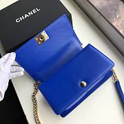 CHANEL Boy Chanel Handbag (Blue) - 4