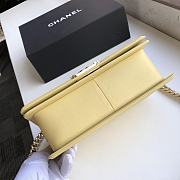 CHANEL Boy Chanel Handbag (Light Yellow) - 4