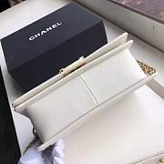 CHANEL V Boy Chanel Handbag (White) - 4