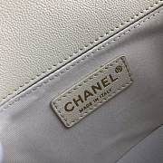 CHANEL V Boy Chanel Handbag (White) - 6