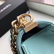 CHANEL V Boy Chanel Handbag (Light Blue) - 4