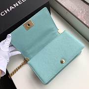 CHANEL V Boy Chanel Handbag (Light Blue) - 5