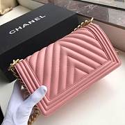 CHANEL V Boy Chanel Handbag (Light Pink) - 4