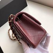CHANEL Mini Flap Bag (Red Rouge) - 4
