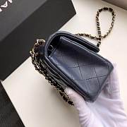 CHANEL Mini Flap Bag (Dark Blue) - 2