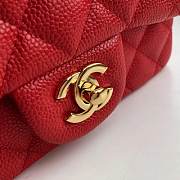 CHANEL Mini Flap Bag (Red) - 3