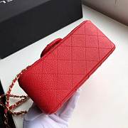 CHANEL Mini Flap Bag (Red) - 4