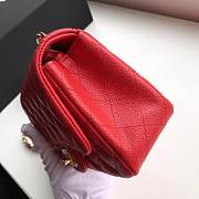 CHANEL Mini Flap Bag (Red) - 5