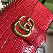 GUCCI GG Marmont (Red Crocodile Pattern) 443497 - 5