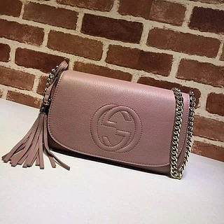 GUCCI Soho Small Leather Disco Bag (Rose Beige Leather) 308364 A7M0G 2754