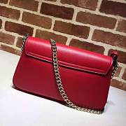 GUCCI Soho Small Leather Disco Bag (Red) 336752 - 3