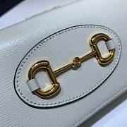 GUCCI Horsebit 1955 wallet with chain (White) 621888 - 5