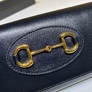 GUCCI Horsebit 1955 wallet with chain (Black) 621888 - 2