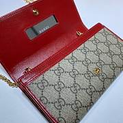 GUCCI Horsebit 1955 wallet with chain (Red) 621888 - 6
