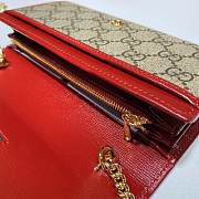 GUCCI Horsebit 1955 wallet with chain (Red) 621888 - 4