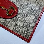 GUCCI Horsebit 1955 wallet with chain (Red) 621888 - 5