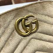 GUCCI GG Marmont matelassé leather belt bag (Khaki Cashmere) 476434 - 5