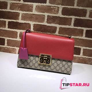 GUCCI Padlock Mini Bag (Brown Red) 409486 - 1