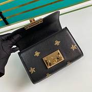 GUCCI Padlock Bee Star Small Shoulder Bag (Black Leather) 524405 DJ2RG 8571 - 5