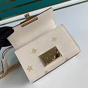 GUCCI Padlock Bee Star Small Shoulder Bag (White Leather) ‎524405 DJ2RG 8963 - 4