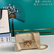 GUCCI Padlock Bee Star Small Shoulder Bag (White Leather) ‎524405 DJ2RG 8963 - 1