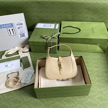 Gucci Jackie 1961 mini shoulder bag (ivory leather) 637091 size 19cm