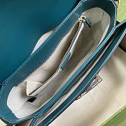 GUCCI Horsebit 1955 Shoulder Bag (Blue_Green) 602204 - 6