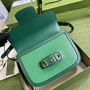 GUCCI Horsebit 1955 Shoulder Bag (Grass Green_Green) 602204 - 6