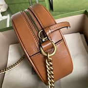 GUCCI GG Marmont mini round shoulder bag (Brown) 550154 - 5