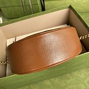 GUCCI GG Marmont mini round shoulder bag (Brown) 550154 - 4