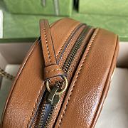 GUCCI GG Marmont mini round shoulder bag (Brown) 550154 - 3