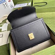 GUCCI Ophidia small top handle bag with web (Black leather) ‎651055 DJ2DX 1060 - 2
