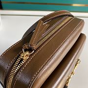 GUCCI Horsebit 1955 small shoulder bag (Brown leather) 645454 1DB0G 2361 - 3