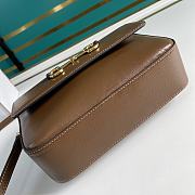 GUCCI Horsebit 1955 small shoulder bag (Brown leather) 645454 1DB0G 2361 - 6