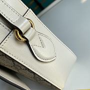 GUCCI Horsebit 1955 small shoulder bag (White leather details) 645454 92TCG 9761 - 5