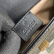 GUCCI GG Marmont mini top handle bag (Black Crocodile Pattern) 547260 - 3