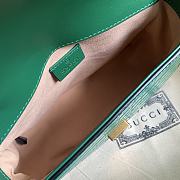 GUCCI GG Marmont mini top handle bag (Green Crocodile Pattern) 547260 - 6