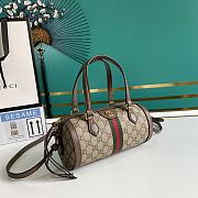 GUCCI Ophidia GG small Boston bag (Brown) 602577 96IWB 8745 - 5