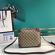 GUCCI GG shoulder bag with leather details (Beige_Ebony) 626363 92TDN 8358 - 3