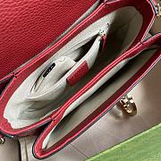 GUCCI Dollar Calfskin Interlocking G Small Crossbody Bag (Red leather) 607720 - 6